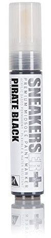 SNEAKERSER Premium Sneaker Midsole Paint Pen/Marker - PIRATE BLACK YZY 10mm Chisel Tip for Sneakers, Trainers, Shoes and Footwear - SNEAKERS ER