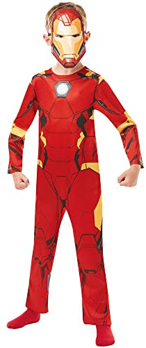 Rubies 640886 Official Marvel Avengers Iron Man Classic Costume, Kid's (Height 140 cm, Age 9-10) Halloween