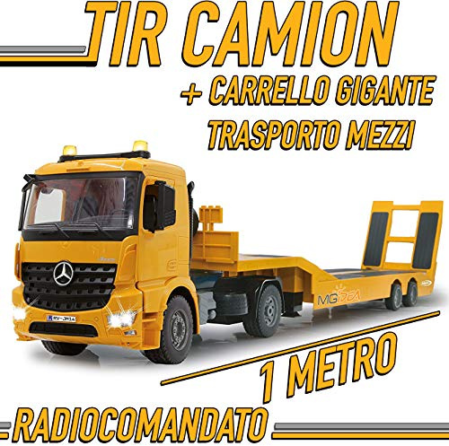 MGidea Camion TIR Mercedes Trattore AROCS Stradale Mercedes RADIOCOMANDATO SPONDA Ribaltabile Scala 1:20