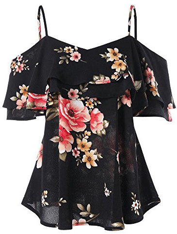 Cocila Women Fashion Casual Off Shoulder Lace Solid Slash Neck Plue Size Pullover Tunic Tops Shirt Blouse