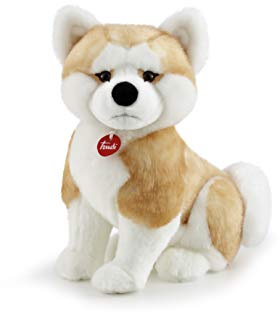 Trudi Akita Ascanio Peluche Chien, Cadeau de Noël et d'anniversaire | 20x36x31cm Taglia L | Chiens en Peluche Classiques | modèle22665