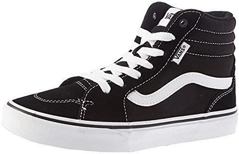 Vans Unisex Kinder Filmore Hi Sneaker Filmore Hi Trainers, (Suede/Canvas) black/white, 36.5 EU