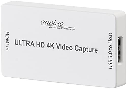auvisio HDMI Recorder: HDMI-Video-Rekorder & Streaming-Box, 4K / UHD, USB 3.0, 30 Bilder/Sek. (Videorecorder, Game Capture, Kopfhörer Adapter)