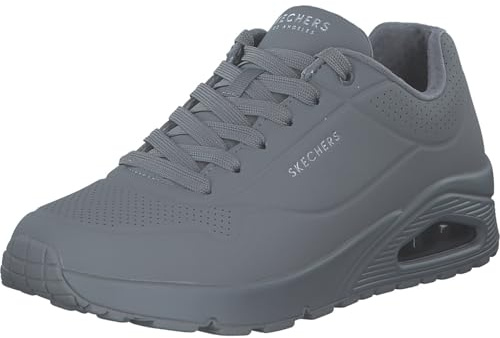 Skechers Uno Stand on Air Baskets Homme, Light Grey Durabuck Mesh, 43 EU