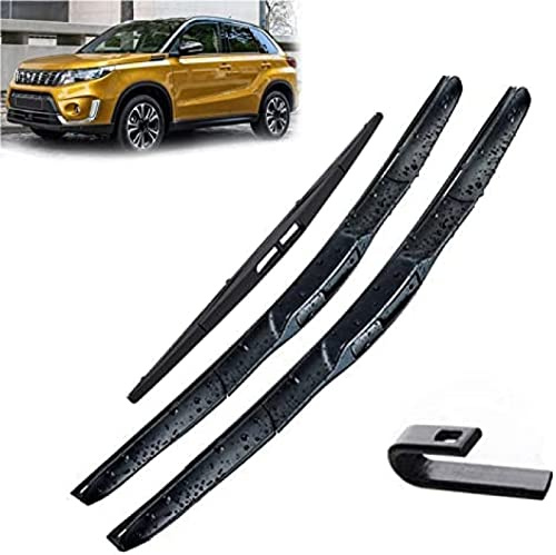 Piezas de limpiaparabrisas, limpiaparabrisas delantero y trasero, juego de escobillas para Suzuki para Vitara MK4 2015-2020, parabrisas, ventana de 24 + 16 + 10