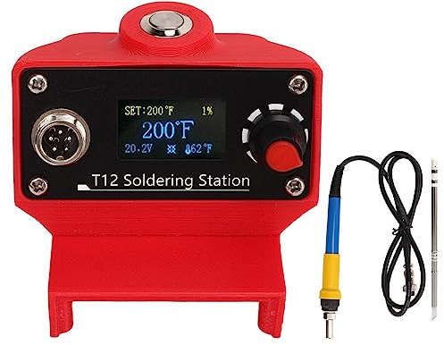 Yuecoom Soldering Station, 72W 0.96in Screen Cordless Soldering Iron Station Portable Soldering Iron Rapid Heating Solder Iron Station Electric Soldering Iron for DIY, Appliance Repair