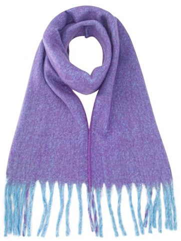 DiaryLook Dicker Schals Für Damen Winter Chunky Schal Kuschelig Flauschige Soft Warme,Purple
