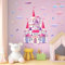 BEBOAN Wandtattoo Kinderzimmer Mädchen - Schloss Wandsticker Kinderzimmer, Wandaufkleber Kinderzimmer, Wandsticker für Babyzimmer, Kleinkinderzimmer, Schlafzimmer Wohnzimmer - Einfach zu Kleben