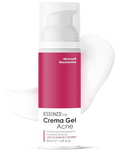 Essenze - Crema Gel Anti Acne con Acido Salicilico e Niacinamide – Crema Anti-Imperfezioni, Brufoli e Rossore per Pelli Miste, Grasse e a Tendenza Acneica – 50ml