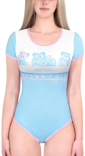 LittleForBig sidensparkdräkt Onesie pyjamas bodysuit – Potty Pants sparkbyxor Potty Pants, blå, L