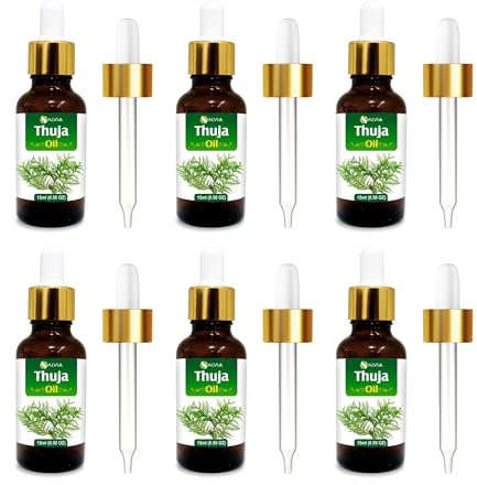 Salvia Thuja Oil – 6 Pack | Cosmetic Grade Carrier Oil for DIY Skincare, Haircare & Massage – 15ml / 0.51 Fl oz
