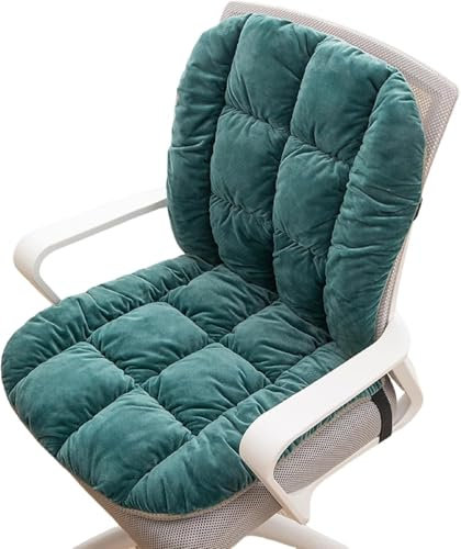 Outdoor/Indoor Low Back Chair Cushion 40x90 cm, Garden Chair/Potty/Car Seat Pad, Comfortable Upholstered Low Back Support (Dark Green)