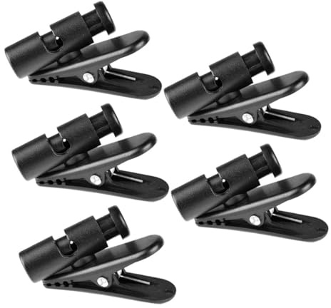 Housoutil 5 Clips para Cables de Auriculares Sujeción Práctica y Material Abs y PC para Uso en Discursos y Ambientes Interiores