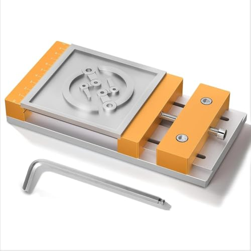 Fegtrtyoa Per Macchine Fresatrici CNC da Tavolo - Tavolo da con Morsa CNC 7,87 X 3,94 (20x10 Cm), Intervallo di Serraggio 136 Mm, per Progetti di Lavorazione del Legno