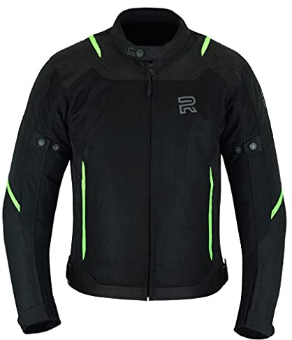 RAXUS Motorcykel sommarjacka för män-Track CoolPro, CE-godkänd, FLUOR, XL