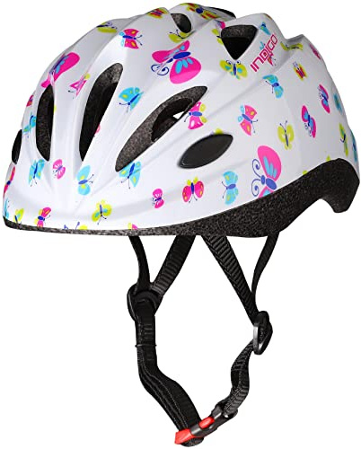 DRUNA Casco de Bicicleta Infantil con 10 Ventilaciónes Multi-Deporte para Ciclismo, Patinaje y Skates Monopatín Ajustable 48-56cm (Butterfly)