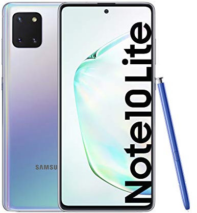 Samsung Galaxy Note 10 Lite - Smartphone (4G, Dual-SIM, 6 GB RAM, 128 GB ROM) Argent (Reconditionné)