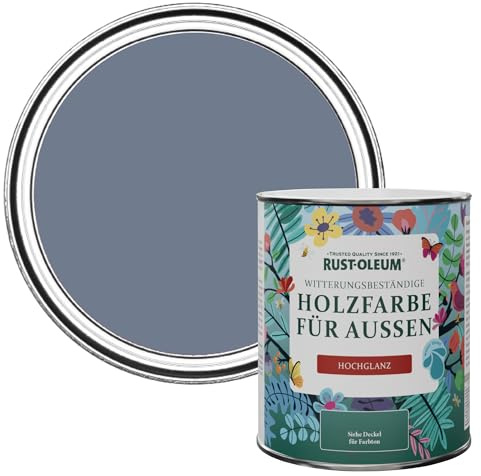Rust-Oleum Blue Mould-Resistant Garden Paint in Gloss Finish - Hush 750ml
