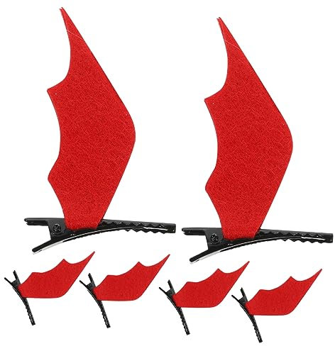 TOGEVAL -tête Chauve-souris D'halloween 6 Pièces Accessoires Pour Cheveux Coiffure Tendance Pour Cosplay Fête Mariage