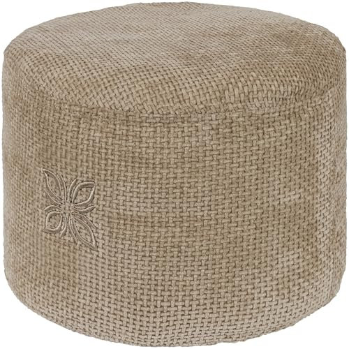 OMNANA® Cushy™ Meditationskissen rund – Sitzkissen 10cm/15cm/20cm hoch – Chenille Yogakissen mit Dinkelfüllung – Bodenkissen, Kissen für Meditation & Entspannung – Made in Germany