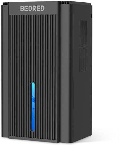 Dehumidifier,95OZ Dehumidifier for Home 1000 Sq.Ft - Quiet with Auto Shut Off & Relaxing 7 Color Ambient Light,Ideal for Livingroom, Bedroom, Basement(Black)