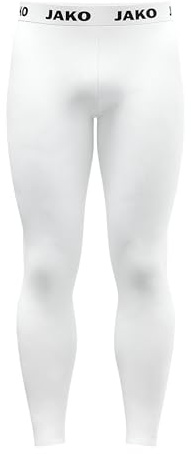 JAKO Collants Longs Unisexes, Blancs, Taille L
