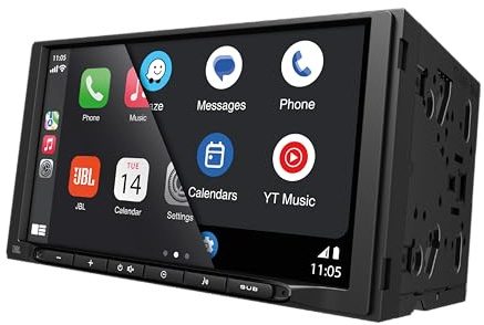 JBL Legend 700 autoradio Multimedia 2-DIN, Pantalla táctil 7 Pulgadas, Apple CarPlay & Android Auto inalámbrico, 4x50 W, 4V preouts, FLAC, Ecualizador avanzado, Radio Coche Bluetooth
