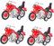 Abaodam 4Stücke Trägheits Motorradmodell Für Fahrzeug Mit Zufälliger Farbe Energiesparend Und Ab Jahren