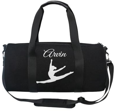 Borsa da danza personalizzata per ragazza, borsa sportiva multicolore luminosa astratta, borsa da sport, borsa da week-end, borsa da viaggio, borsa da ginnastica