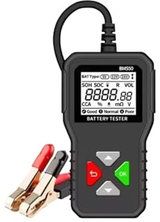 Testeur de batterie voiture BM550 100-2000 CCA 6 V 12 24, analyseur, outil diagnostic détect automatique,Tests précis