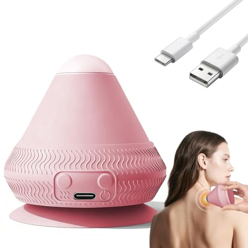 Bola de masaje eléctrica con ventosa (rosa)