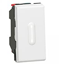 Bouton poussoir à voyant à LED 1 module Legrand Mosaic