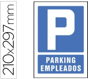 Pictograma syssa señal de parking empleados en pvc 210x297 mm