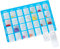 Pflegehome24® Arzneikassette Pillenbox Pillendose, Blau 7-Tage, 1 Woche