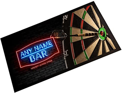 Tapis de bar personnalisé – Jeu de fléchettes – Tapis de bar à domicile 301