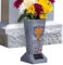 Vase funéraire solaire pour cimetière, décoration funéraire, avec pointes, pour éclairage de jardin et décoration funéraire