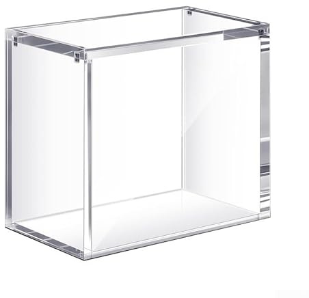 CYRENT TCG Booster Box Acrylic Magnetic Display Case Stackable Card Storage Protective Clear Organizer Secure Magnetic Closure Fits For Trading Card Collectors Display(5.5*3*4.9in)
