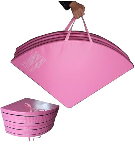Pole Dance Mat,Large Pink Pole Crash Mat - Thick Circular Stripper Pole Safety Pad for Home Studio, 63x4 Dance Crash Mat, Essential for Pole Dancing Practice & Protection
