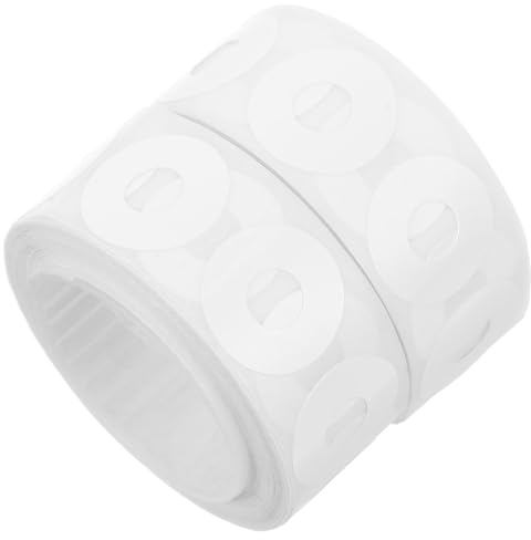 QUMIIRITY Waterproof PVC Hole Reinforcers 500 Pieces White Self-Adhesive Labels for Punched Hole Repair and Educational Office Supplies