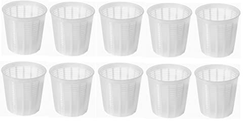 AlcoFermBrew 10 x Moule à fromage - 0.35kg - 9.8x10cm - Forme à fromage | Moule à faisselle | Fromage maison