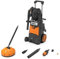 Primaster Hochdruckreiniger 2000W 150 bar 430 l/h Flächenreiniger Dampfstrahler