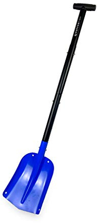 PUFFERFISH Really Big Sand Shovel - Lightweight Collapsible 4 Piece Aluminum Shovel for Beach - Customizable to 3 Different Lengths - Ideal for Sand Castles