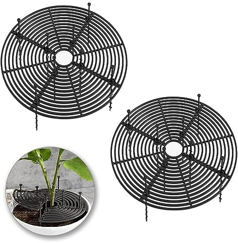 JDCMEI 2 Stück Blumentopfgitter, 30cm Blumentopfabdeckung Blumentopfgitter, Blumentopf Gitter, Gitter für Blumentöpfe, Blumentopf, pflanzenschutzgitter zum Schutz von Kindern und Haustieren