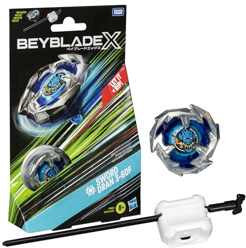Beyblade X Starter Pack - F9580 - Snurra & Launcher Pack - Sword Dran 3-60F