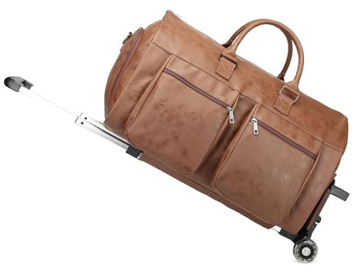 Rolling Garment Bags,Garment Bag with Wheels Travel Garment Bag with Shoe Compartment Rolling Duffle Bag with Wheels