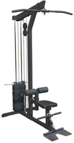 Body-Solid (GLM85B/2) Pro LAT Machine with 210 lb Stack, Sculpt a Stronger, Space-Saving and Back Exercise Weight Machine Home Gym Equipment
