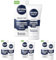 NIVEA MEN Sensitive Gesichtspflege Creme, 24h Feuchtigkeitscreme für empfindliche Männerhaut, beruhigende Gesichtscreme zur Linderung von Hautirritationen (75 ml) (Packung mit 4)