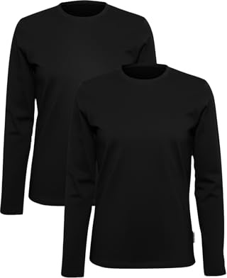 Basic Treasure Lot de 2/3 T-Shirts Homme, Coton, Manches Courtes/Longues