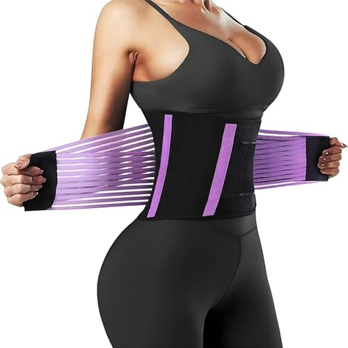 Xynovate Ceinture de Sudation, Ceinture Abdominale Amincissante Ajustable | Waist Trainer de Sport pour Fitness et Minceur, Scratch Large