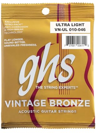 GHS VNUL 10 - 46 Ultra Light Vintage Bronze Acoustic String Set